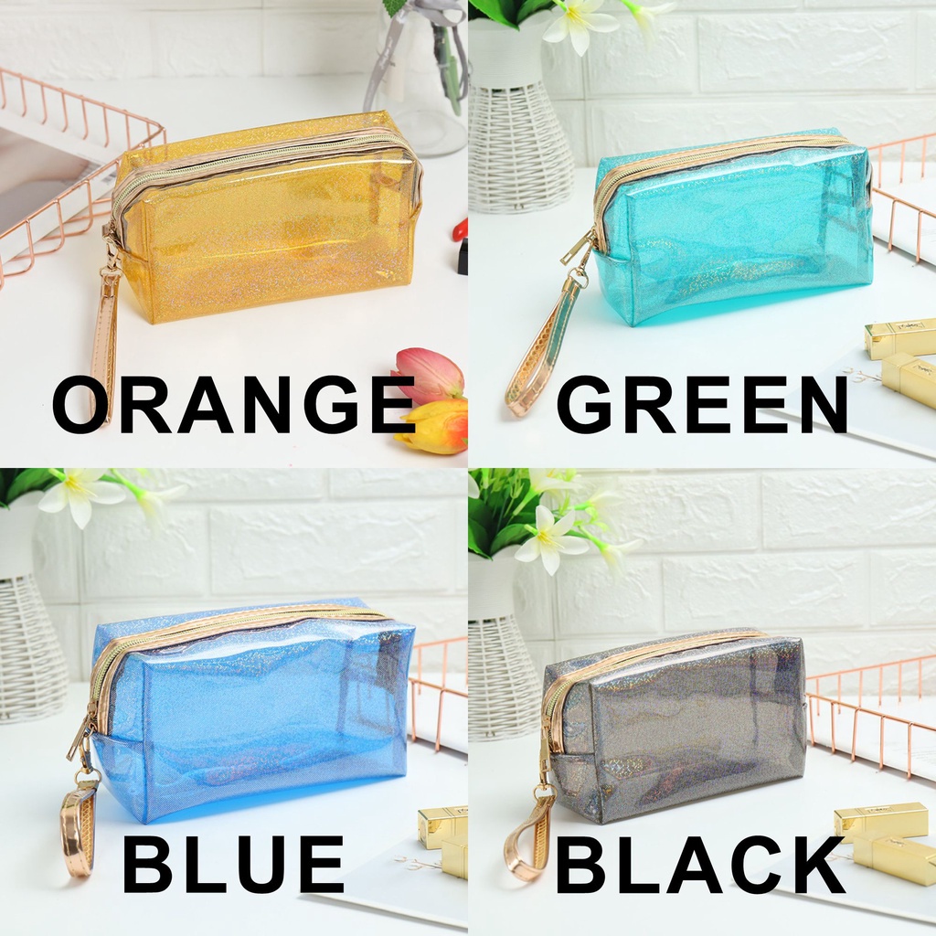 TS07 Washbag Tas Kosmetik Waterproof Anti Air - Travel Bag - Tas Kosmetik - Pouch kosmetik - Washbag