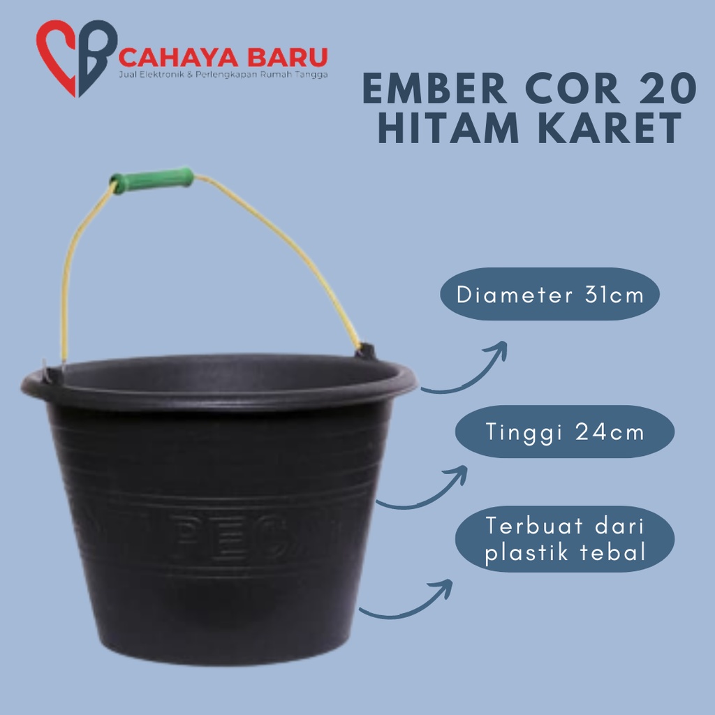 EMBER COR 20 HITAM KARET