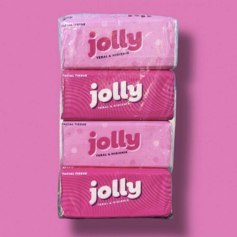 (HARGA 4PCS) Jolly Tisu Wajah Facial Tissue 200 Sheet 2 Ply