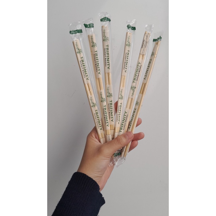 Sumpit Bambu Steril Isi 50 pcs | Sumpit Makan | Sumpit Steril