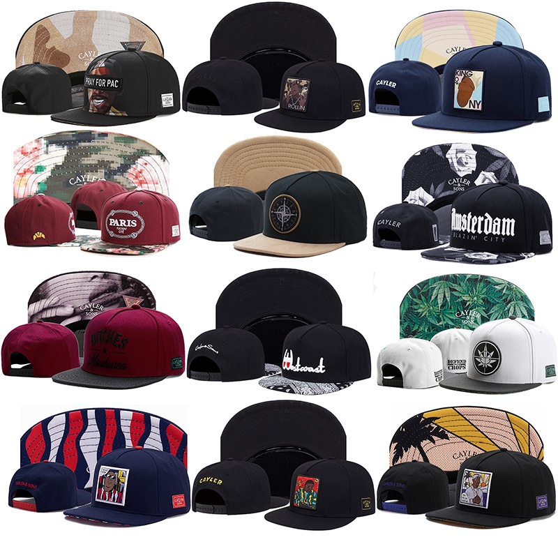Cod {Ready Stock} vintage youth Hip Hop snapback Topi Unisex cayler and sons cap Fashion Kualitas Tinggi outdoor sport hat Adjustable