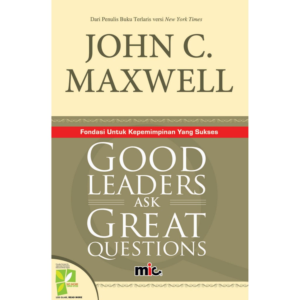 Buku Good leaders ask great questions - John C Maxwell | Ready