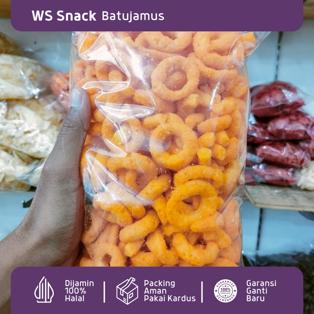 

RING KEJU 125 gram snack kiloan makanan ringan jajanan cemilan camilan asin gurih murah