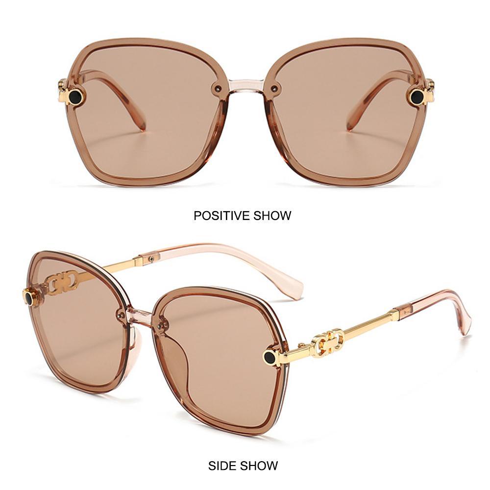 R-flower Metal Sunglasses Wanita &amp; Pria Ins Populer UV400 Shades