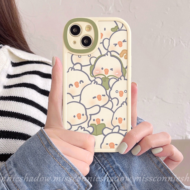 Case Untuk VIVO Y36 Y02 Y17 Y30 Y91C V25E Y21A Y02S Y35 Y22 Y16 Y21 Y11 Y33s Y20s Y15A Y31 Y91 Y22s Y15s Y12i Y21s Y12 Y51 Y20 Y20i Y15 Cute Duck Rabbit Soft Full Back Couple Case