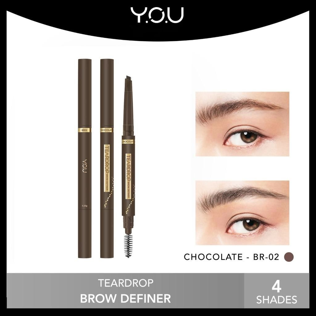 𝐑𝐀𝐃𝐘𝐒𝐀 - Y.O.U Teardrop Brow Definer | Pensil Alis Waterproof - YOU