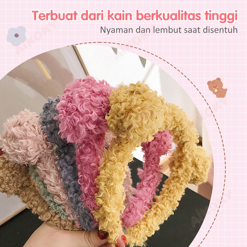 Aikoky Bando Bear Anak Perempuan Headband Korea Telinga Beruang