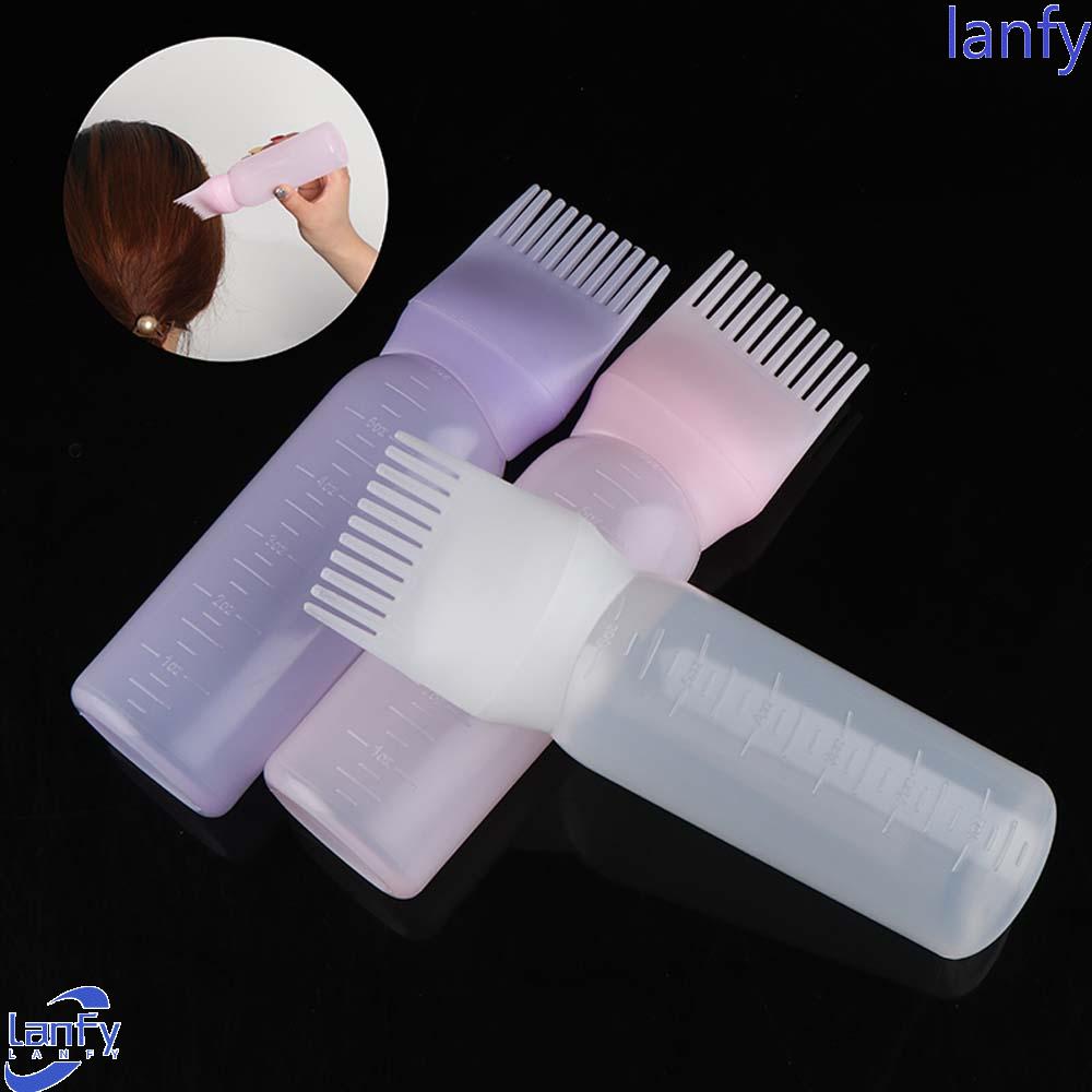 Lanfy Botol Aplikator 1pc Dispensing Sisir Mewarnai Rambut Alat Styling Mewarnai Botol Shampoo