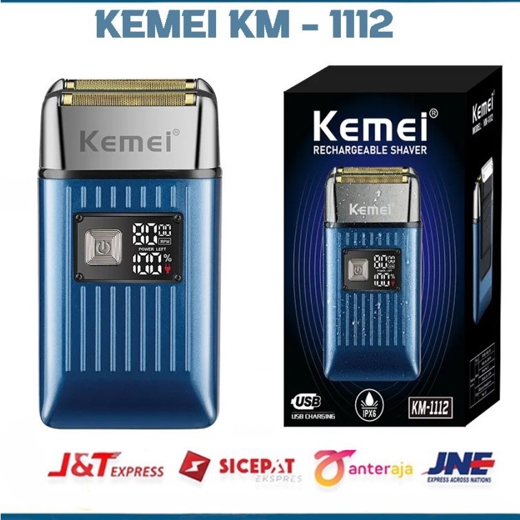 SHAVER KEMEI KM-1112 MESIN CUKUR RAMBUT KUMIS JENGGOT KEMEI 1112Termurah