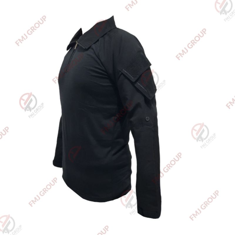 Kaos BDU Hitam / Combat Shirt Hitam Kaos Taktikal Shirt Lengan Panjang