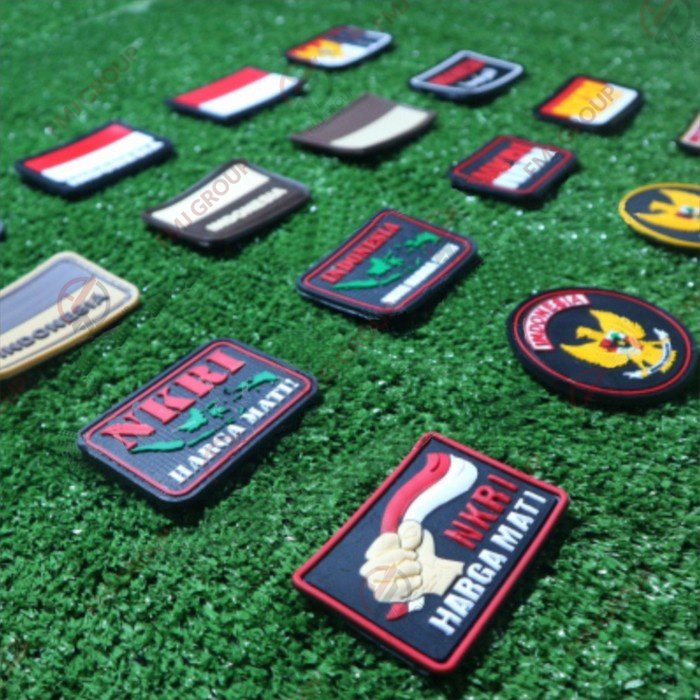 Patch Rubber Bendera Indonesia, Garuda Indonesia, NKRI Harga Mati