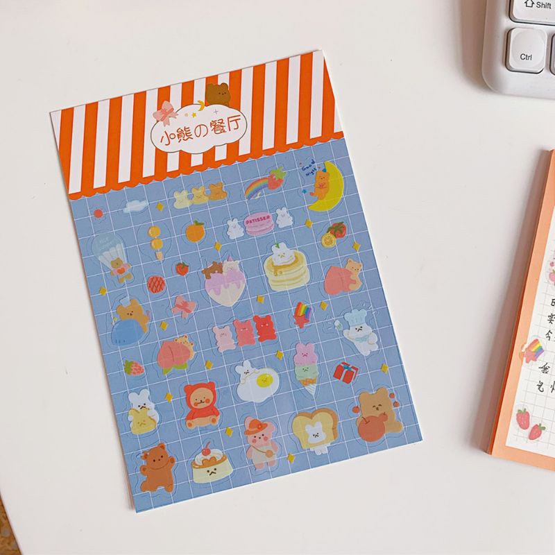 

Bear’s Jelly Drops - stiker dekorasi planner journal scrapbook korea lucu kreatif thehanscorner 2