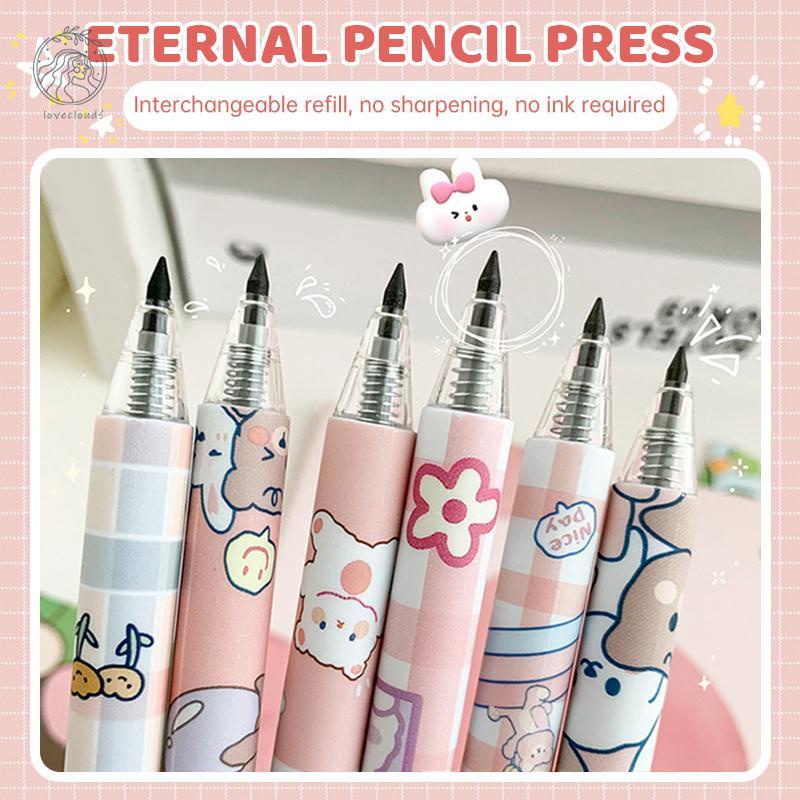 Pensil Abadi Kreatif Cewek Cantik Awet Tidak Mudah Patah Pensil Tidak Diraut L