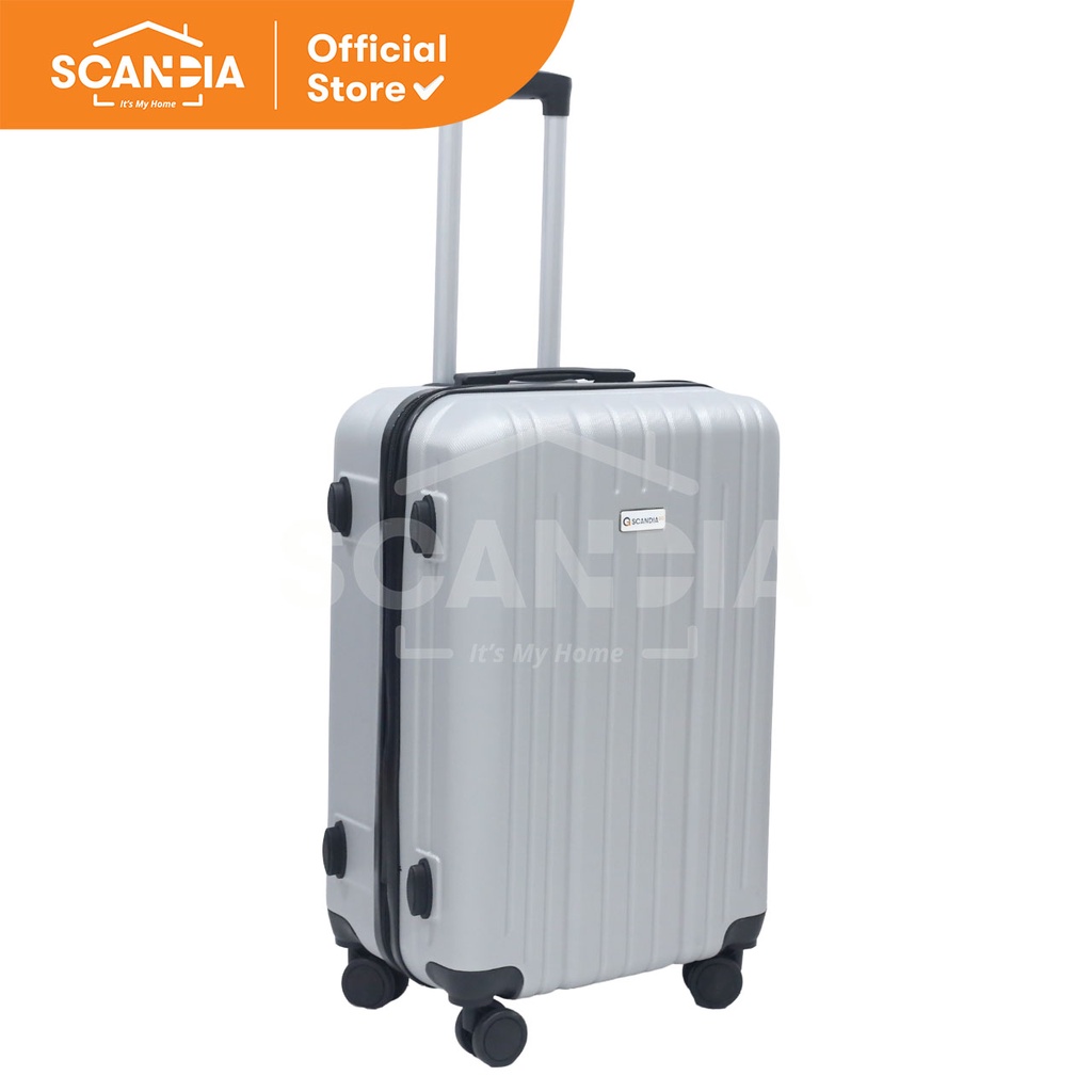 SCANDIA Koper Travel Luggage Bag Dash Scandiago 24 Inch Silver