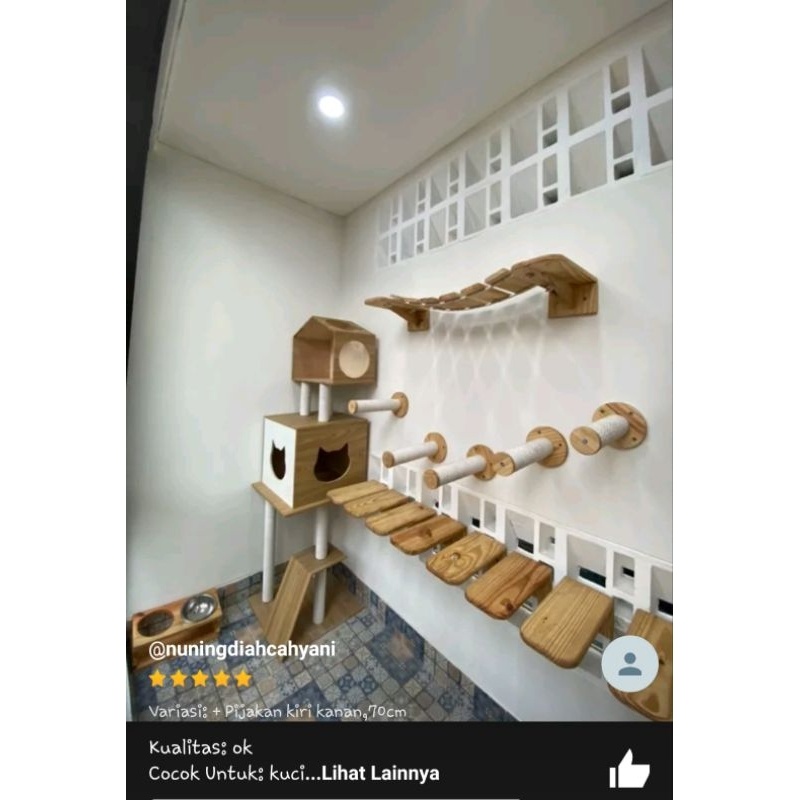 HidroAquatic - Garukan Kucing / Cat Scratcher / Cat wall / Tempat tidur kucing / Cat Condo