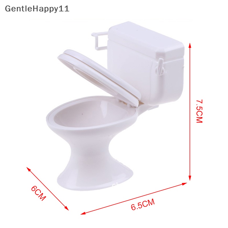 Gentlehappy Furniture Rumah Boneka Vintage Kamar Mandi Toilet Miniatur Mainan Boneka Aksesoris id
