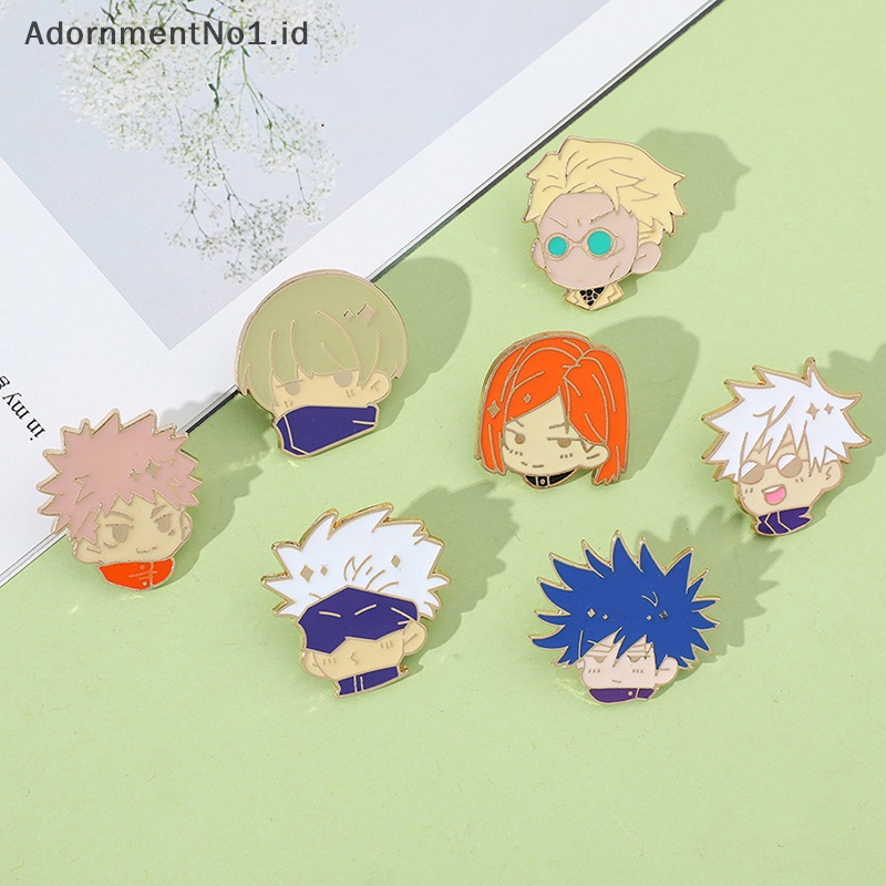 [AdornmentNo1] Pin Enamel Kartun Anime Bros Ransel Baju Lencana Perhiasan Aksesoris Hadiah Untuk Teman [ID]