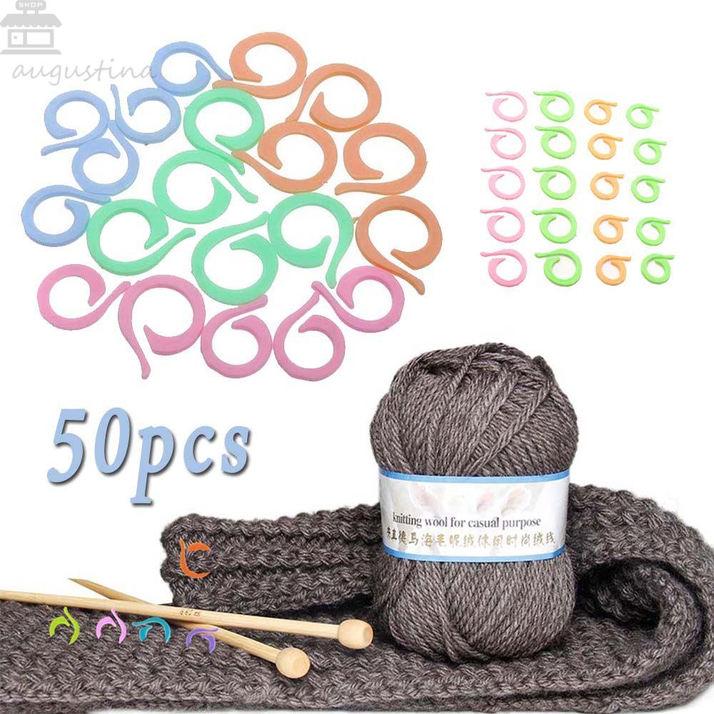 Klip Rajut Agustina Warna Warni Klip Crochet Plastik Jahit Craftwork Marker