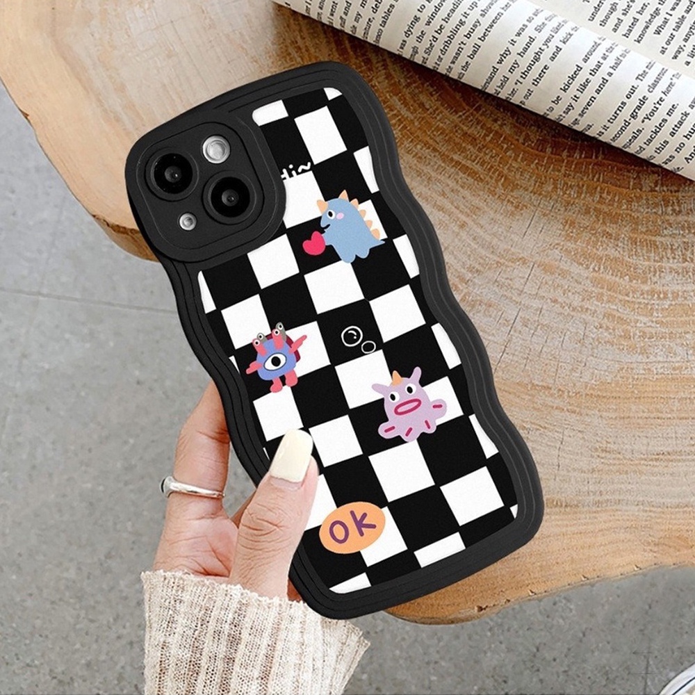 Redmi A1 Note12 4G Note 11S 11 Pro Redmi 10C 10A 9A Note10 5G Note 10S 9C 9T Note9 Note8 Poco X3 Pro NFC Kotak-Kotak Elemen Gaya Tepi Melengkung TPU Phone Case Binteacase