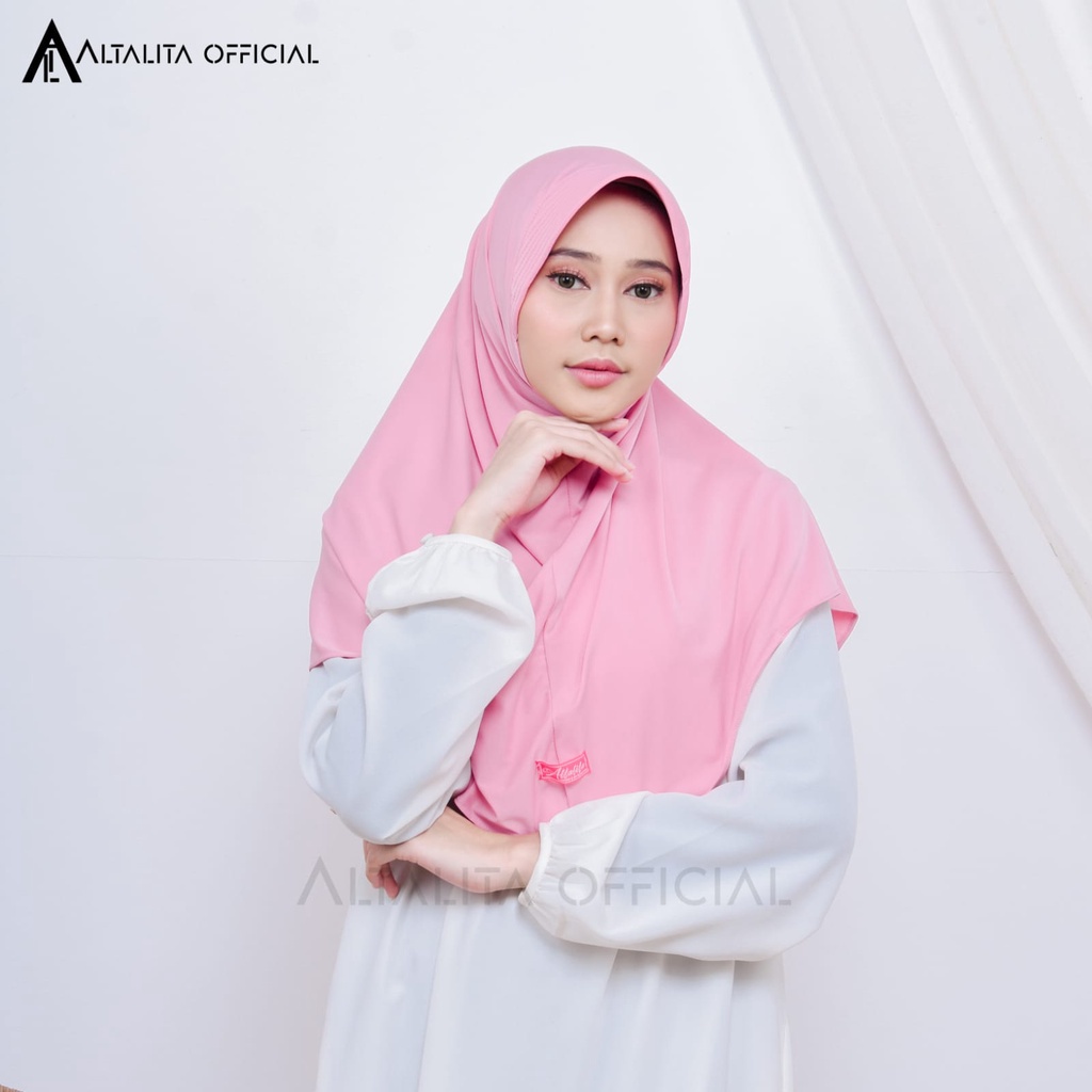 Altalita - Hijab Hamidah Polos Olahraga Sekolah Spandek Jersey Premium Menutupi Dada