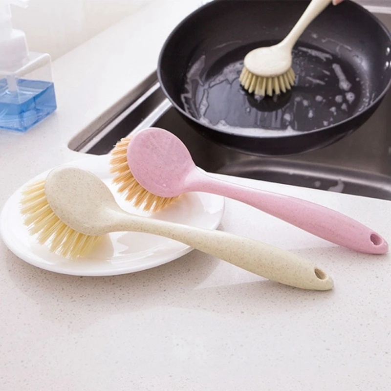 Sikat Cuci Piring Minyak Anti Lengket Rumah Tangga/Cleaning Plant Fiber Brush/Sikat Cuci Rice Cooker