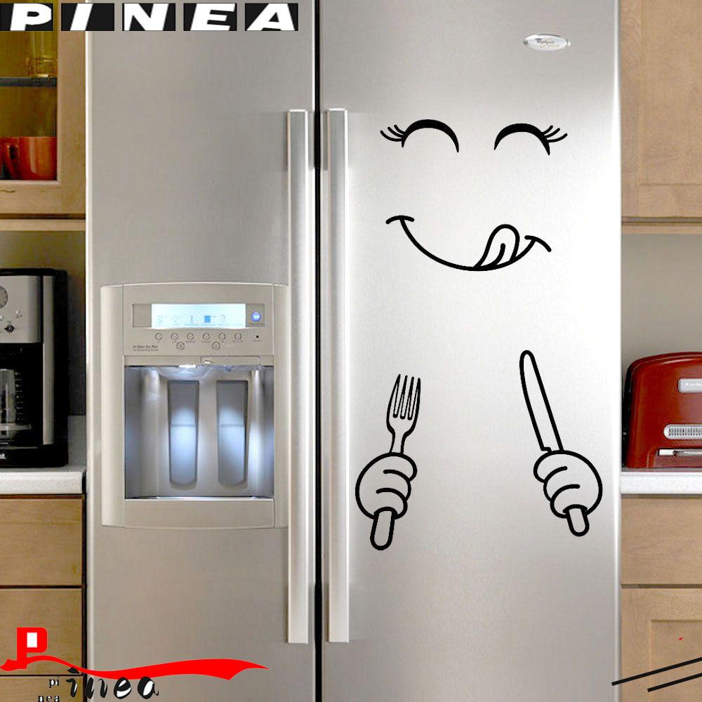 Stiker Kulkas Nanas Vinyl Cute Kitchen &amp; Dining Refrigerator Decal