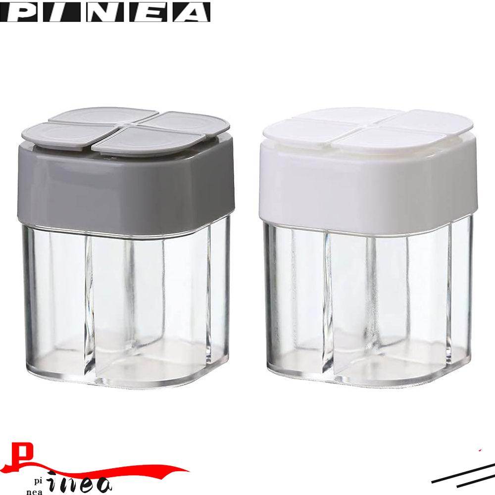 Nanas 1/2PCS Wadah Bumbu Peralatan Makan Luar Ruangan Shaker Kotak Garam Camping Spice Kit