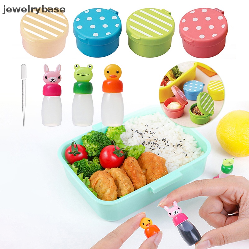 [jewelrybase] 1per3/4pcs Botol Bumbu Kecap Mini Salad Wadah Saus Botol Butik