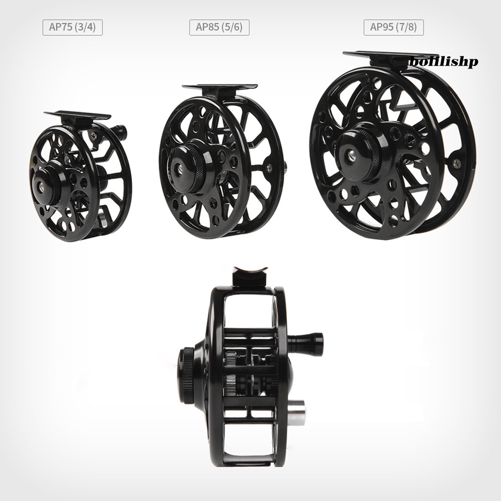 Bo-fishing Reel Arbor Besar Anti Korosi Tahan Benturan Struktur Sederhana Fleksibel Garis Cepat Retrieval Rotary Mesin CNC Fly Fishing Wheel Aksesoris Pancing