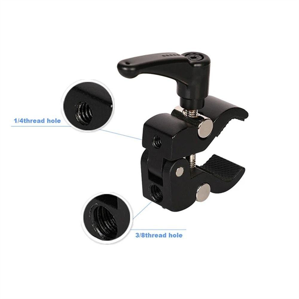 Klip Tang Kepiting Agustina 1Pc Penjepit Benang Hitam Bite Fixing Clip Aksesoris Studio Fotografi Aksesoris Support Bracket