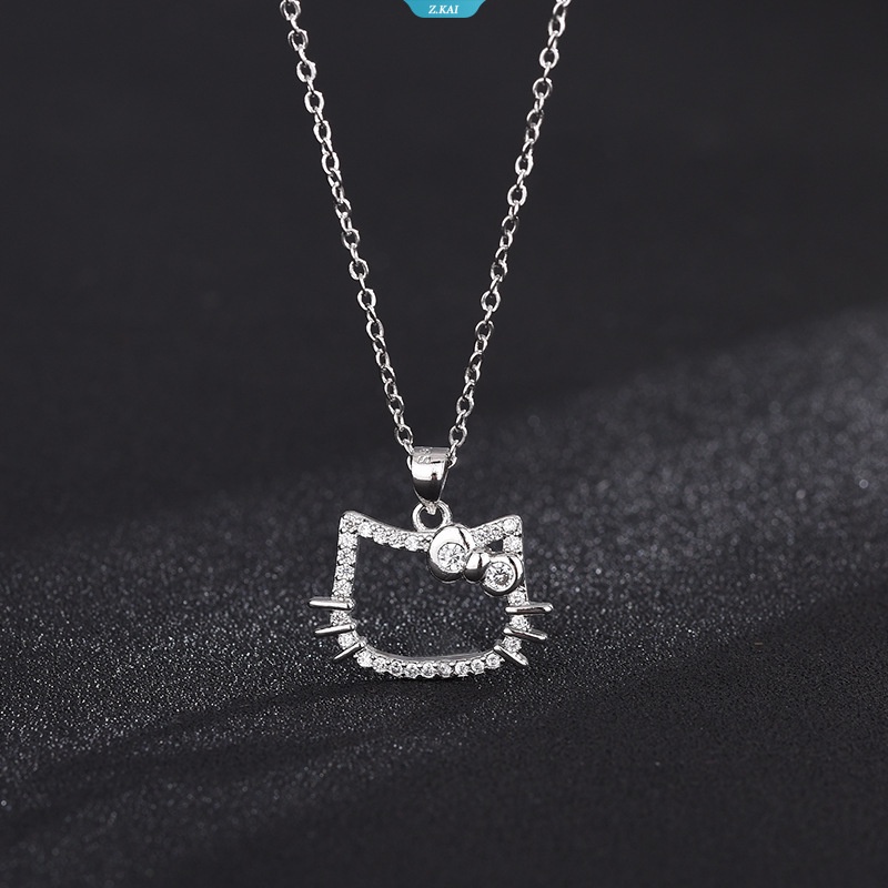 Sanrio HelloKitty Cincin Kawaii Anime Kalung Liontin Kartun Kecantikan Siswa Perhiasan Tangan Hiasan Dekorasi Aksesoris Mainan Gadis Anniversary Gi