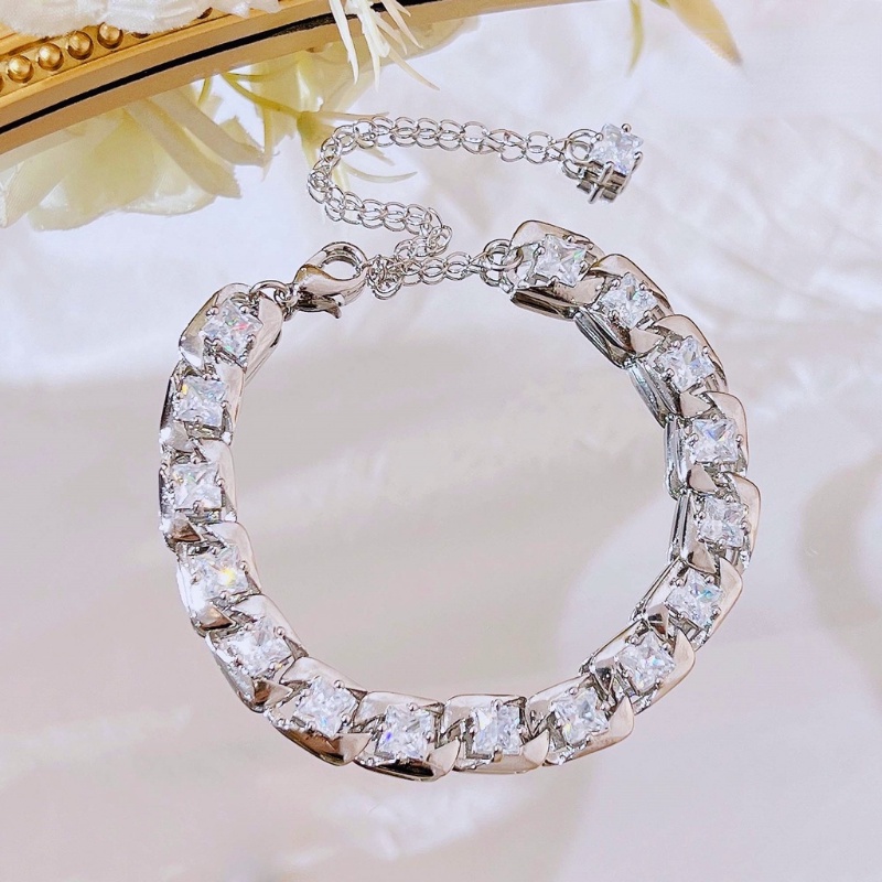 Goldkingdom Fashion Perhiasan Aksesoris Ready Stock Multi-Warna Tulang Selangka Kalung Gelang Sweater Rantai Wanita Gema Permen Berwarna Berlian Kalung