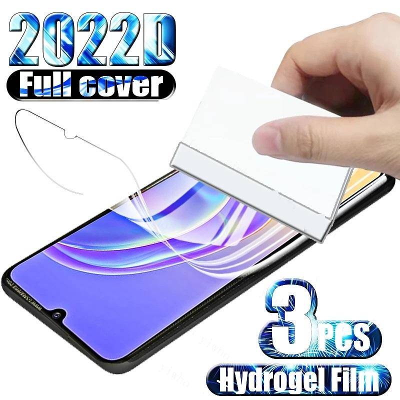 3pcs Film Hidrogel Untuk Vivo Y11 Y12 Y12S Y20 Y30 Y52 Y55S Y91i Y90 Y93 Y71 Y53S Film Pelindung Layar Untuk Vivo U20 U10 U3 Z1 Z1i Z1X Z5 Z3 Z3i Z3X Z5i Z5X Z6