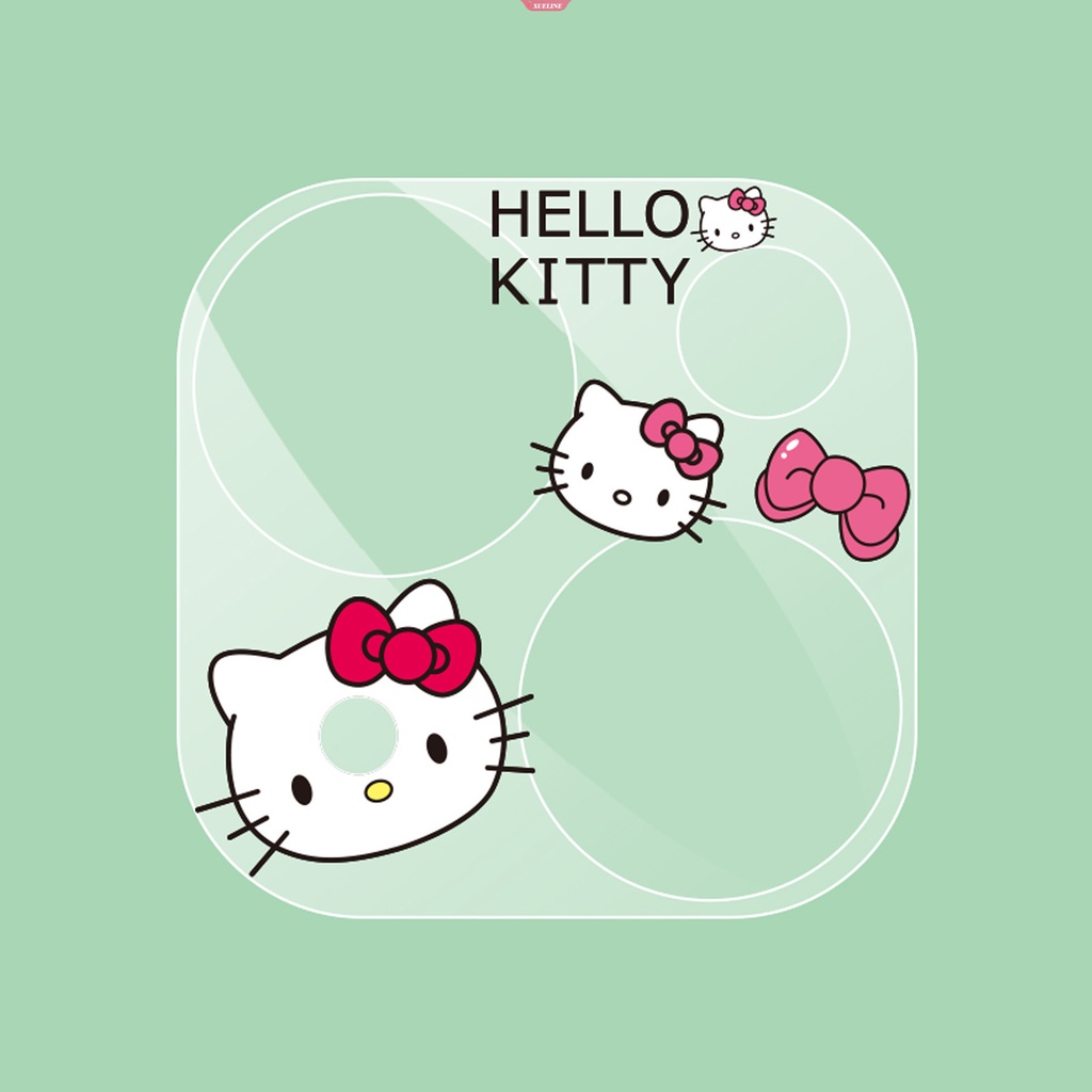 IPHONE Sanrio Kuromi Cartoon Protective Glass Film Tempered Glass Untuk Iphone13 12 11 14Pro Max Penutup Belakang Pelindung Layar Lensa Kamera [ZXL]