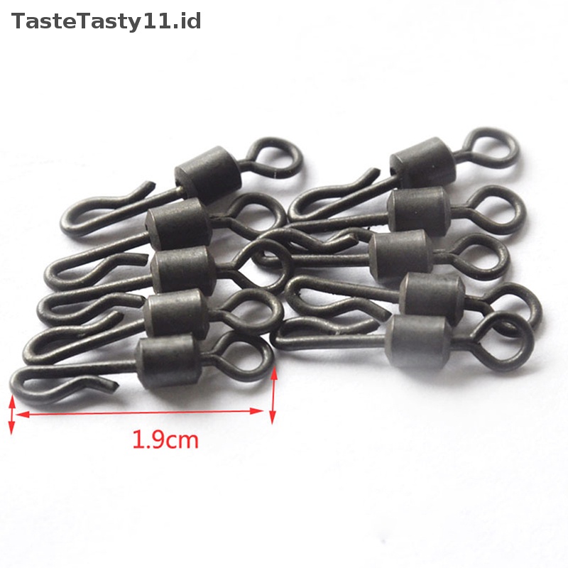 Tastetasty 40PCS Aksesoris Memancing Ikan Gurame Klip Memimpin Perubahan Cepat Ekor Putar Karet Anti Kusut Lengan Untuk Rig Ikan Gurame Kasar Fishing Tackle.