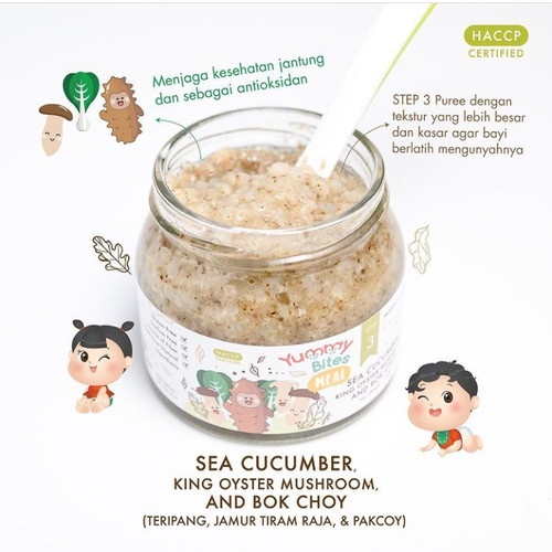 YUMMY BITES MEAL STEP 1 STEP 2 STEP 3 145gr JAR BOTOL KACA / yummybites Meal MPASI BAYI FREE BUBBLE WRAP GRATIS