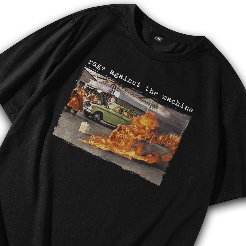 Kaos Rock RATM / Baju Rock / T shirt Rock / Kaos Band Rage Against the Machine / Tshirt Band  / T sh