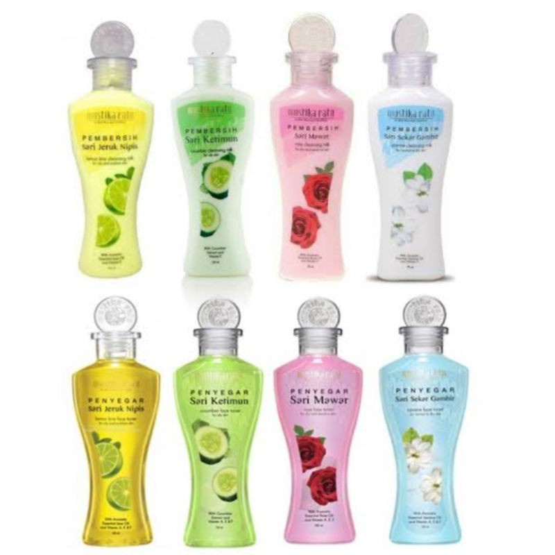 Mustika Ratu Pembersih Series 150ML - 75ML  | Sari Mawar - Sari Ketimun - Sari Sekar Gambir - Sari Jeruk Nipis