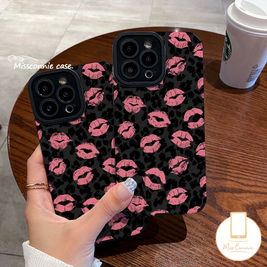 Casing Ponsel Motif Leopard Retro Vintage Untuk IPhone 7Plus 11 14 13 12 Pro Max7 8 Plus X XR XS Max Mewah Tekstur Kulit Shockproof Silikon Lembut Penutup Bibir Penuh