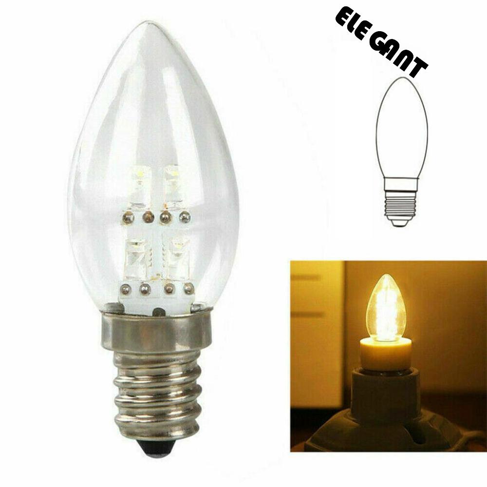 [Elegan] Candelabra Light Bulb 220V 1pcs Hemat Energi Dengan 4manik Lampu Kap Lampu Kaca Warm/White Light Filament Bulb