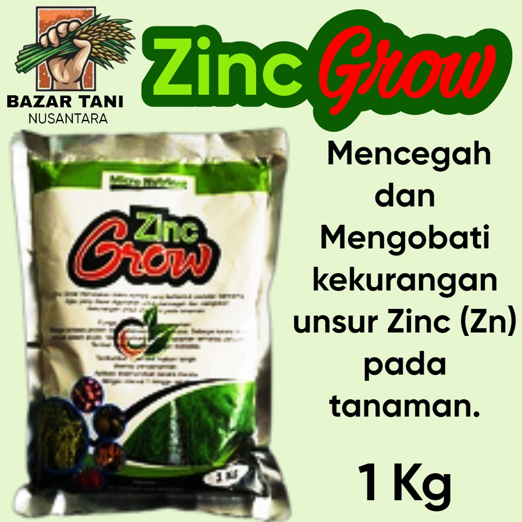 1KG  ZN SERBUK Obat Padi Zinc Grow Bubuk Obat ASEM ASEMEN PADI MERAH NO TOP ZINK