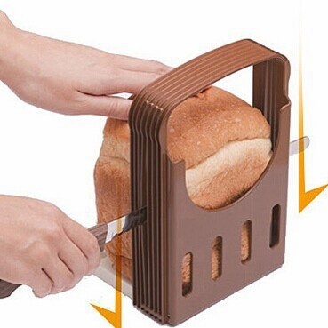 Bread slicer leveler - brown / pembatas potong roti tawar//