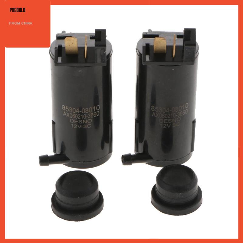 [Predolo] 2pcs Nozzle Pompa Mesin Cuci Kaca Depan Kendaraan Mobil Universal 12V