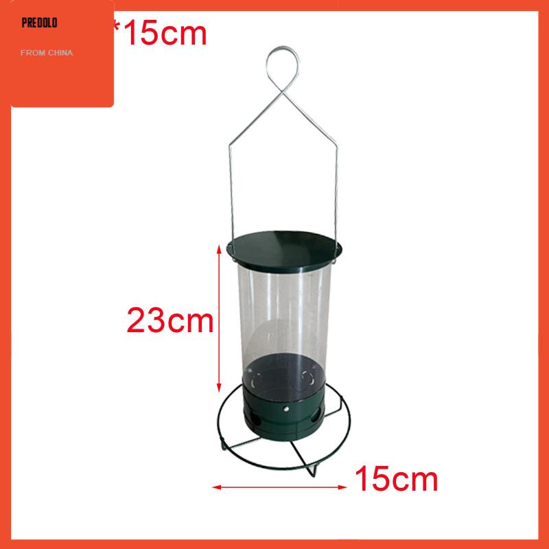 [Predolo] Dispenser Makanan Outdoor Removable Tray Tempat Makan Burung Untuk Teras Halaman Teras Depan