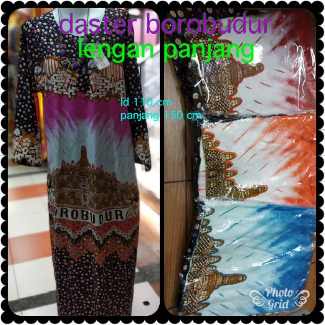 AD36 Daster lengan panjang / daster ibu / daster borobudur / daster batik