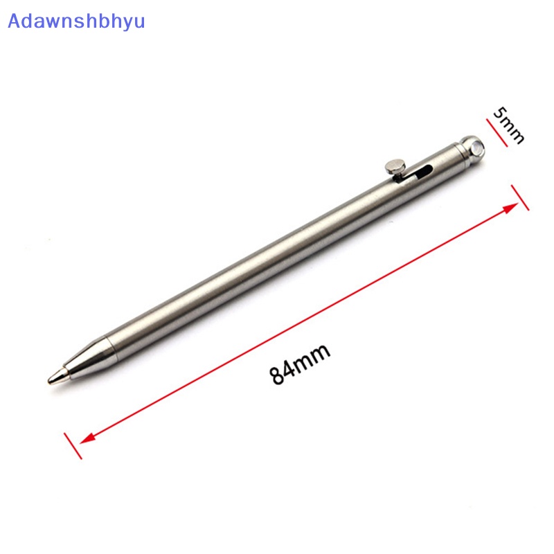 Adhyu Gantungan Kunci Gadget Pulpen Titanium Mini Portabel Outdoor Praktis Pen ID