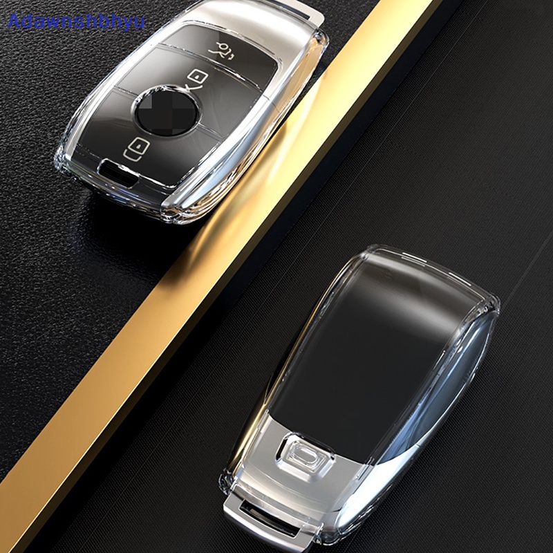 Adhyu TPU Transparan Case Kunci Mobil Cover Untuk Mercedes Benz Class Key Shell Protector ID