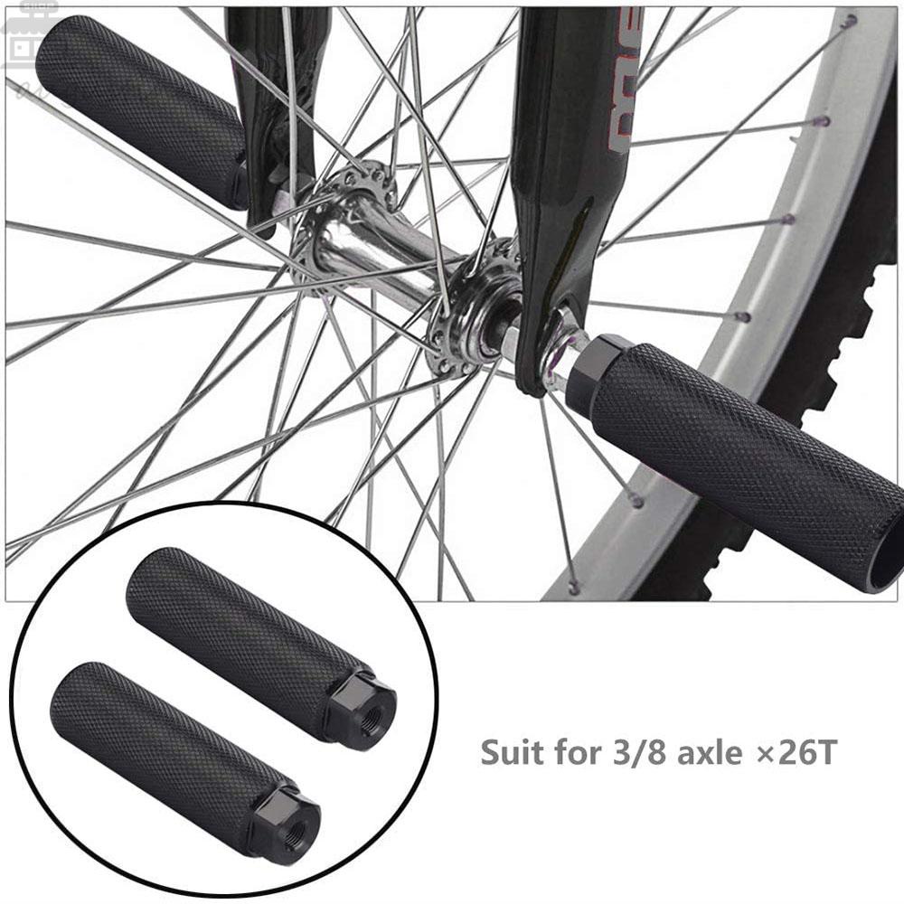 Augustina Sepeda Pasak Alur Cocok 3per8 ''As Sepeda Jalan Paduan Aluminium Sepeda Anti Selip Depan Belakang Roda Sepeda As Pedal