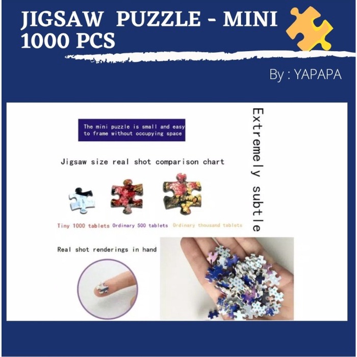 JIGSAW PUZZLE MINI 1000 PCS - WALKING STREET ADULT MINI PUZZLE DEWASA