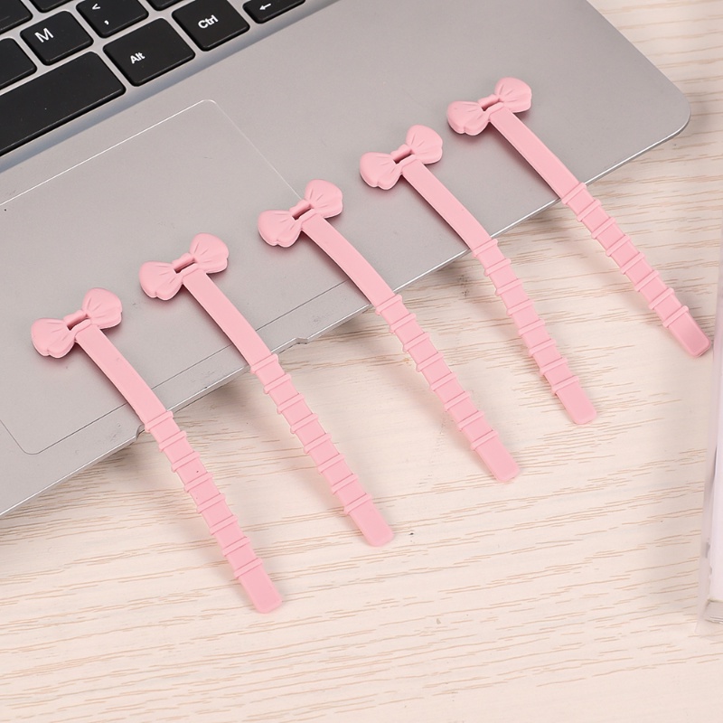 Creative Bowknot Style Cable Protector Wire Winder/Jalur Data USB Charging Cord Penutup Pelindung Earphone Cables Organizer